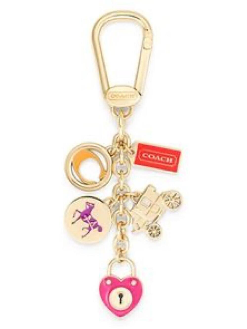 Coach Heritage Horse Carriage Keychain